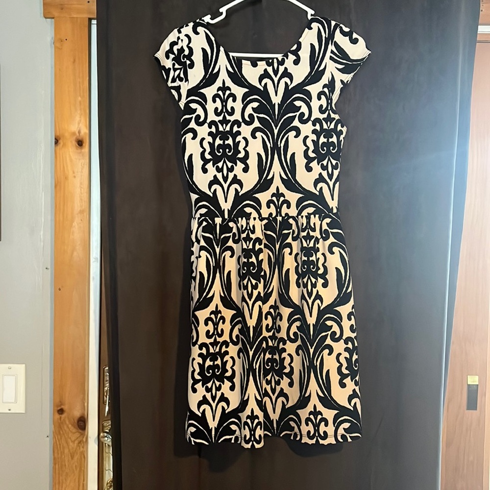 White and Black Dress